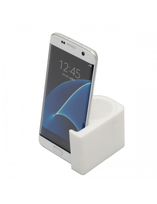 Głośnik z podstawką pod telefon Clearsound, biały 