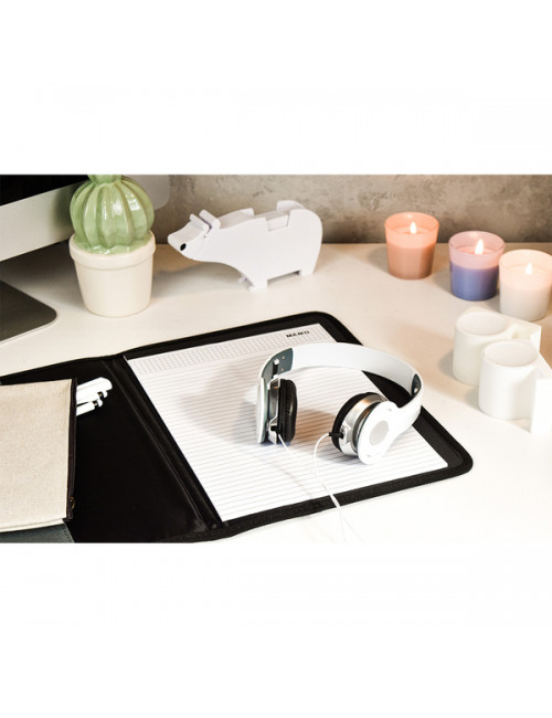 Głośnik z podstawką pod telefon Clearsound, biały 