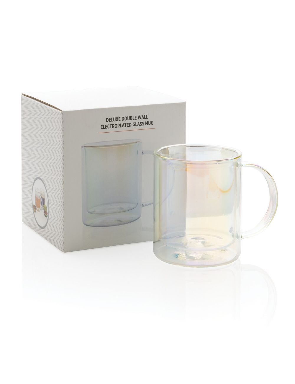 Szklany kubek z podwójnymi ściankami 330 ml