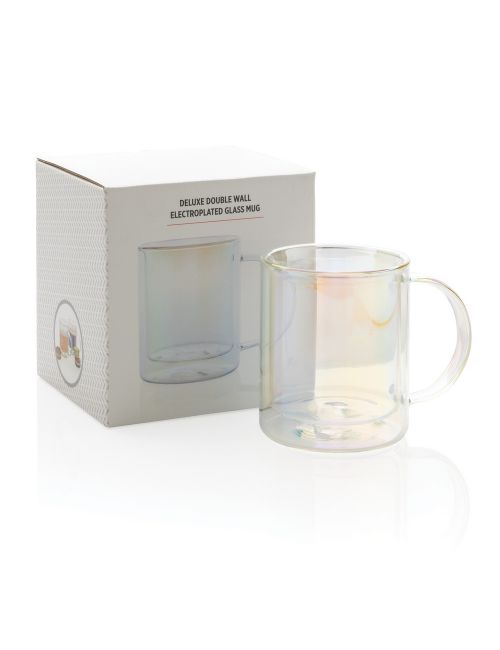 Szklany kubek z podwójnymi ściankami 330 ml