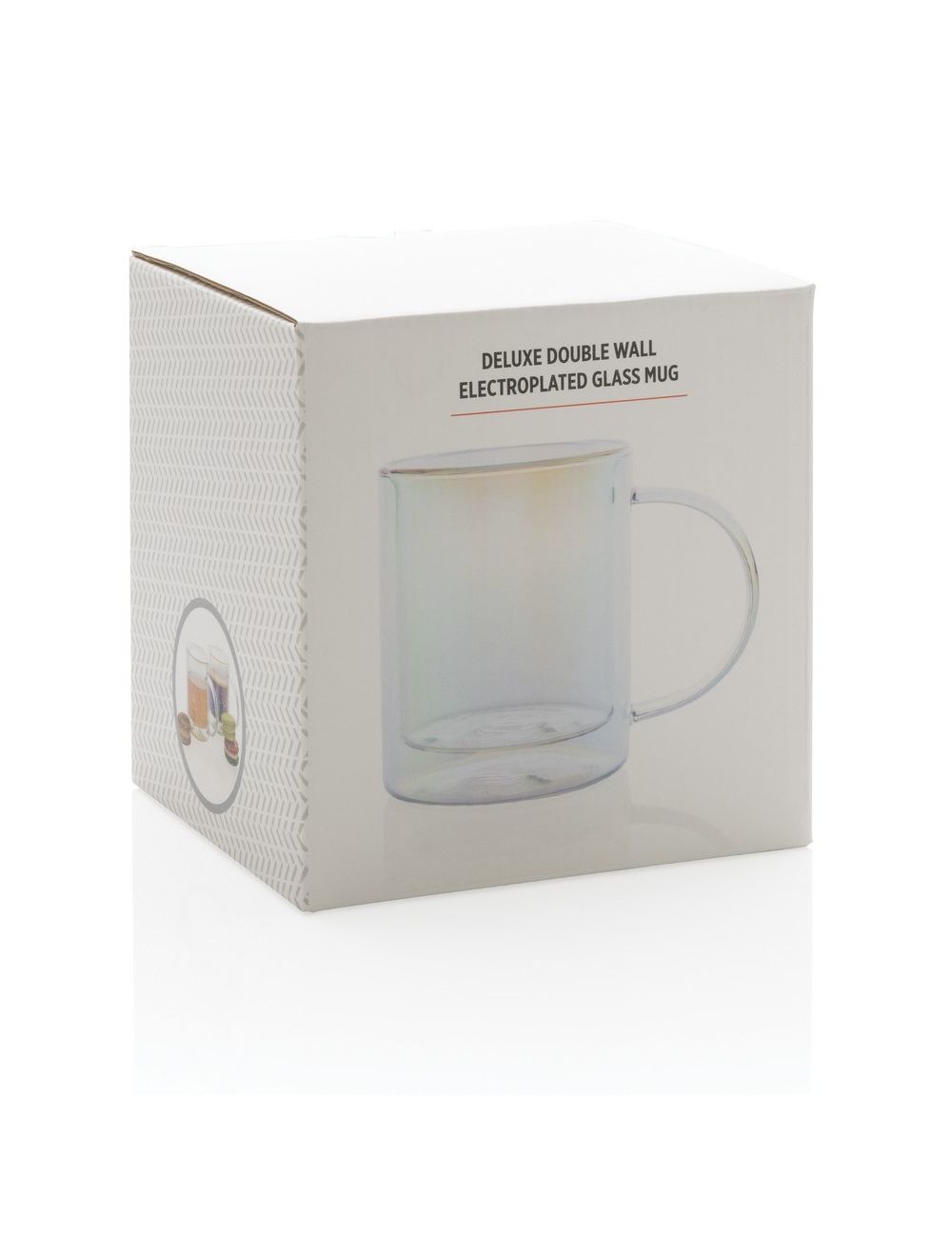 Szklany kubek z podwójnymi ściankami 330 ml