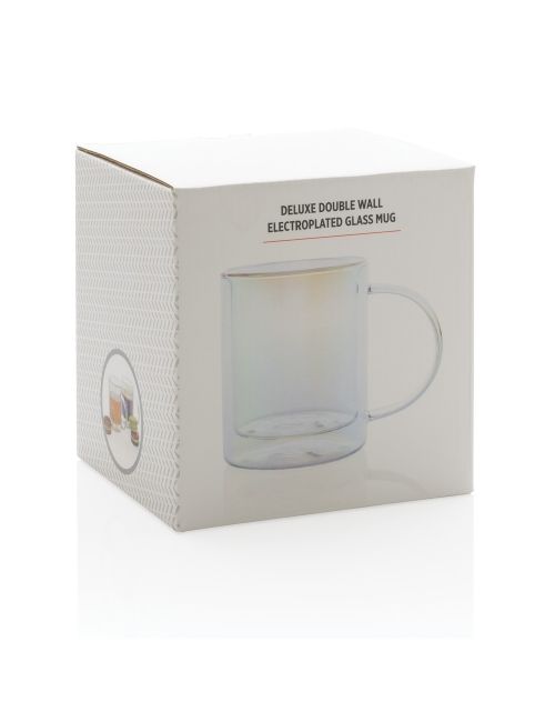 Szklany kubek z podwójnymi ściankami 330 ml