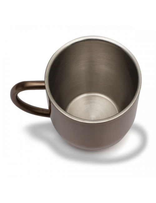 Kubek stalowy Dusk 350 ml, złoty 