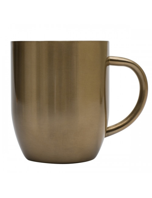 Kubek stalowy Dusk 350 ml, złoty 