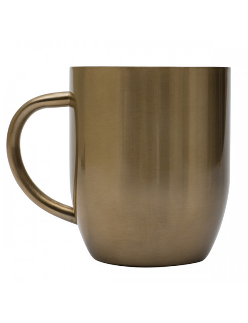 Kubek stalowy Dusk 350 ml, złoty 