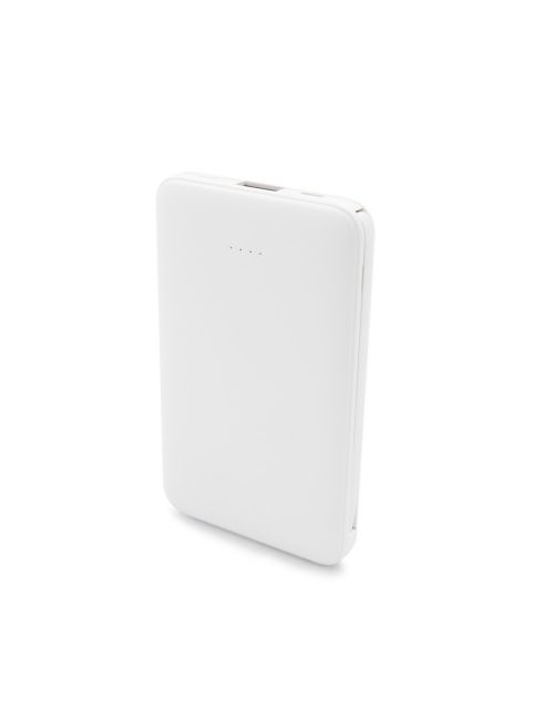 Power bank 5000 mAh ze zintegrowanymi kablami, adapter w komplecie | Presley