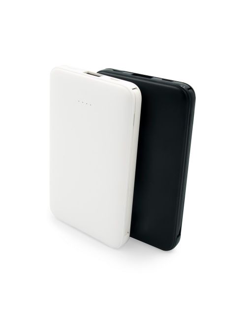 Power bank 5000 mAh ze zintegrowanymi kablami, adapter w komplecie | Presley