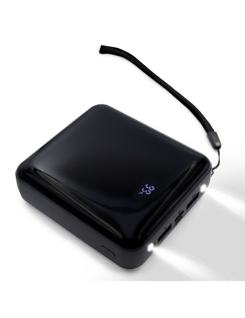 Power bank 10000 mAh, 3 kable do ładowania w komplecie | Tim