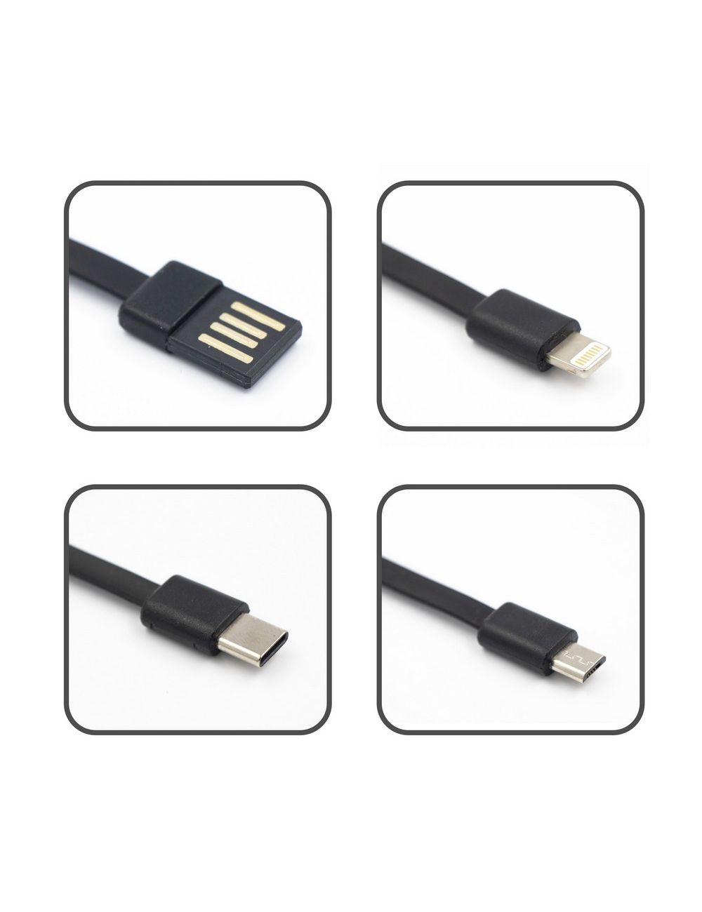 Power bank 10000 mAh, 3 kable do ładowania w...