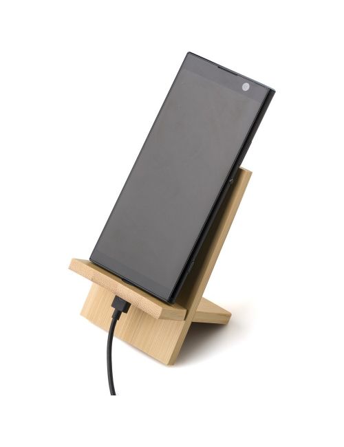 Bambusowy stojak na telefon