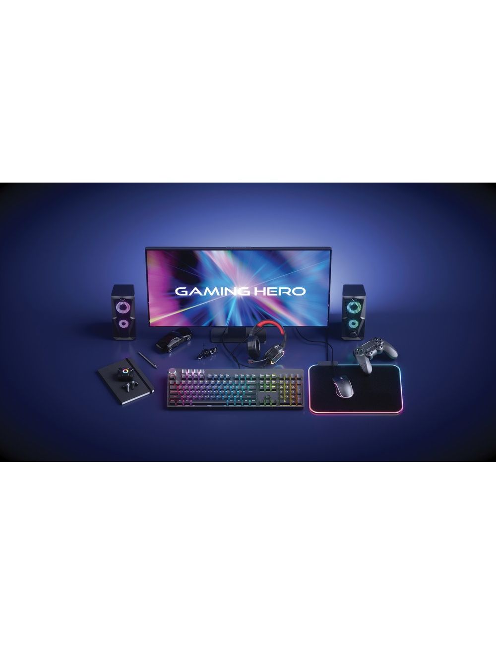 Gamingowe słuchawki nauszne RGB Gaming Hero