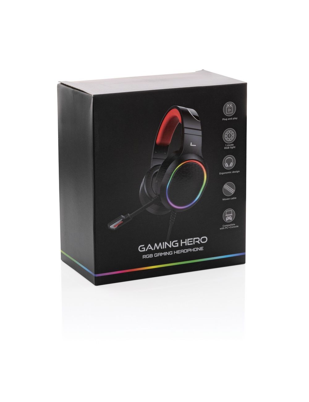 Gamingowe słuchawki nauszne RGB Gaming Hero