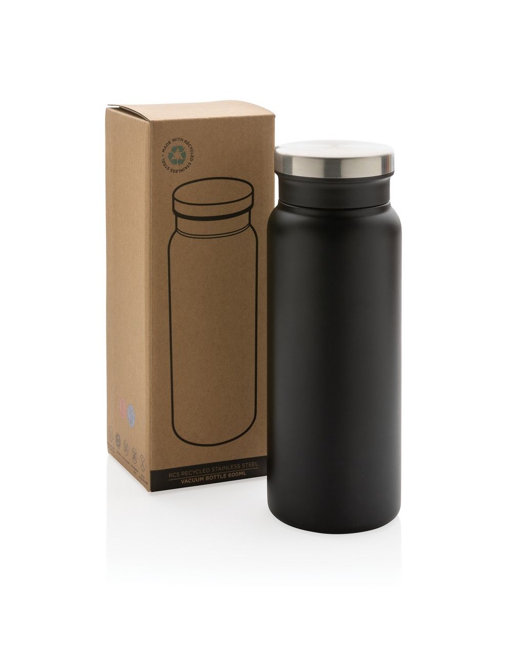 Butelka termiczna 600 ml, stal nierdzewna z...