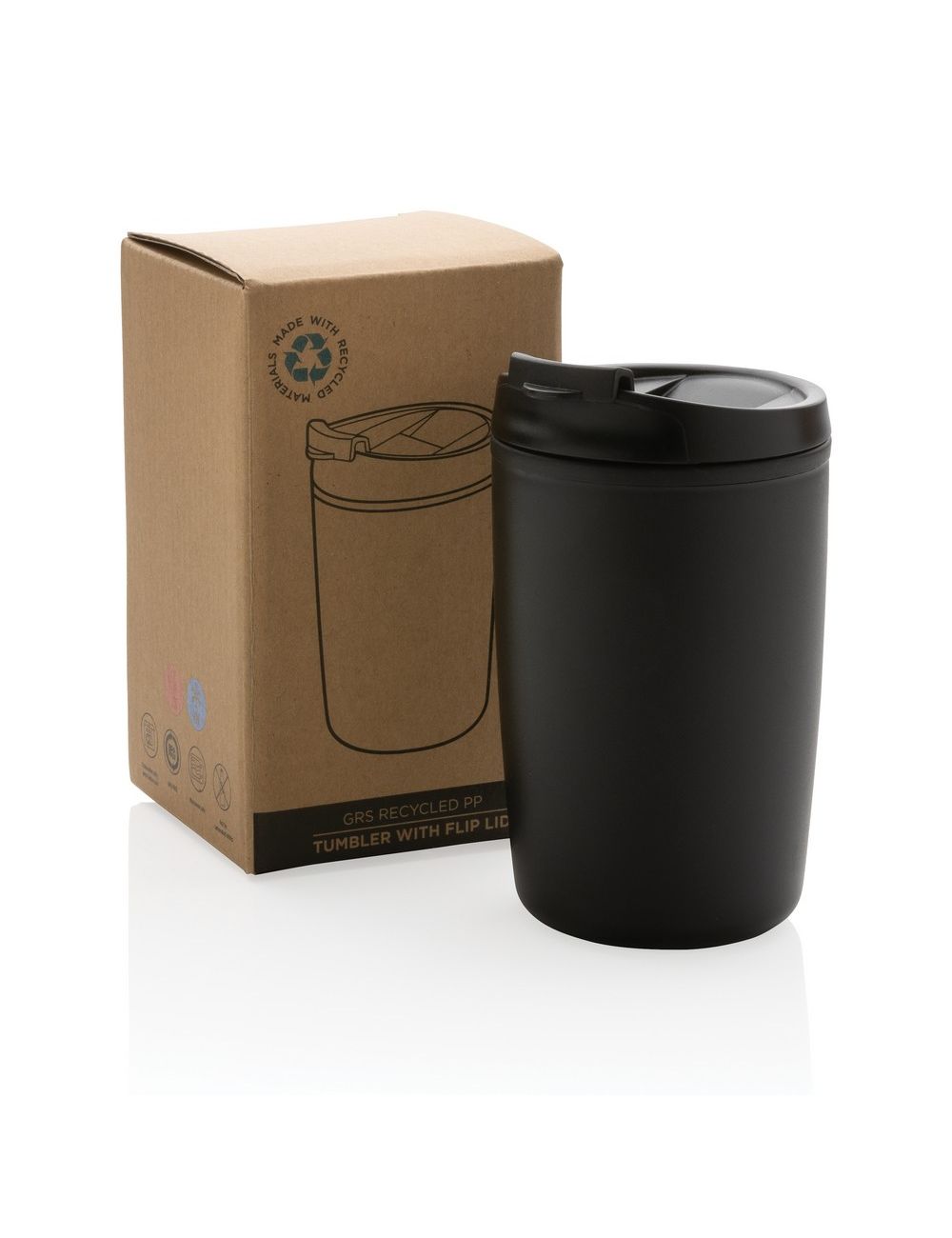 Kubek podróżny 300 ml z PP z recyklingu