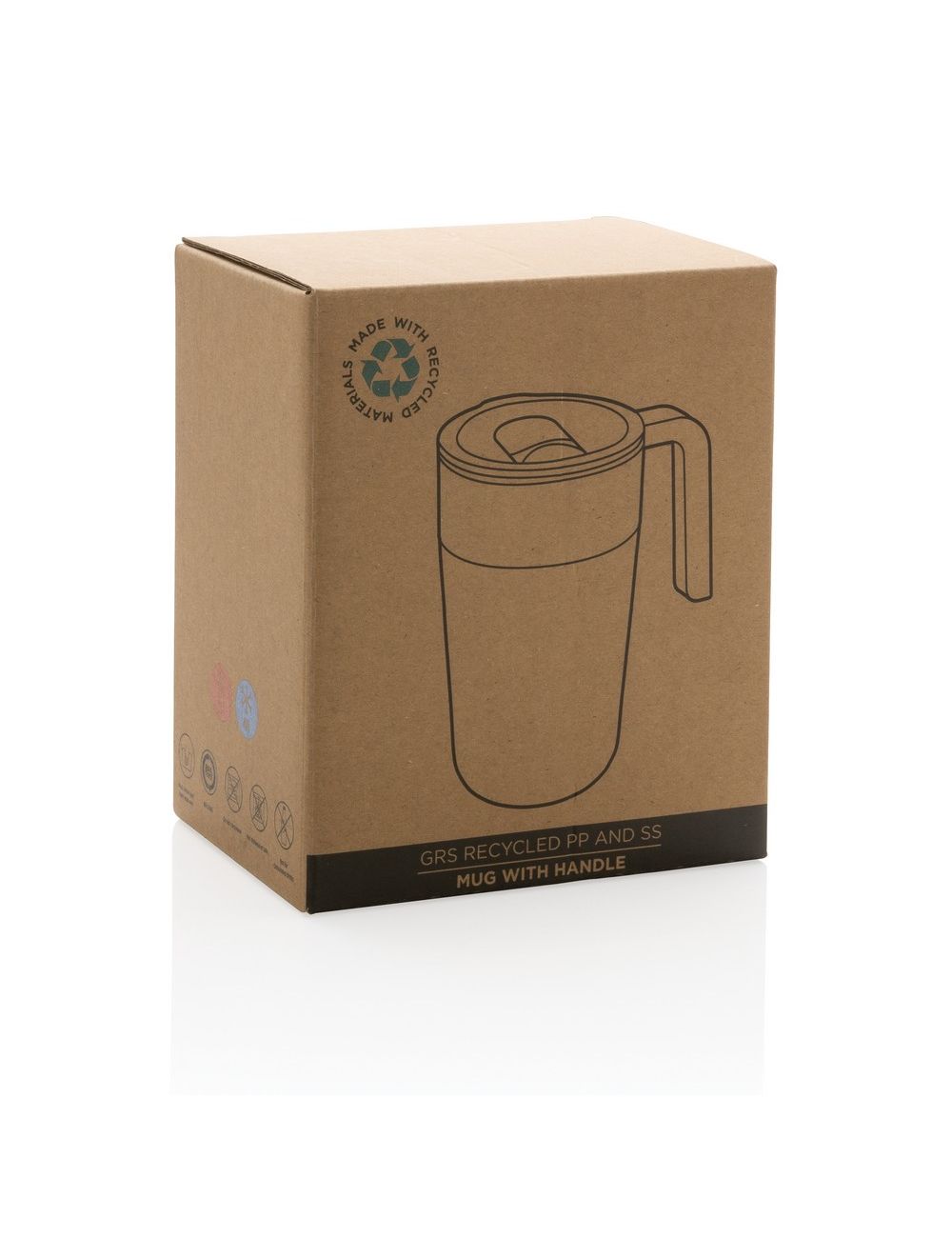 Kubek termiczny 480 ml, PP z recyklingu