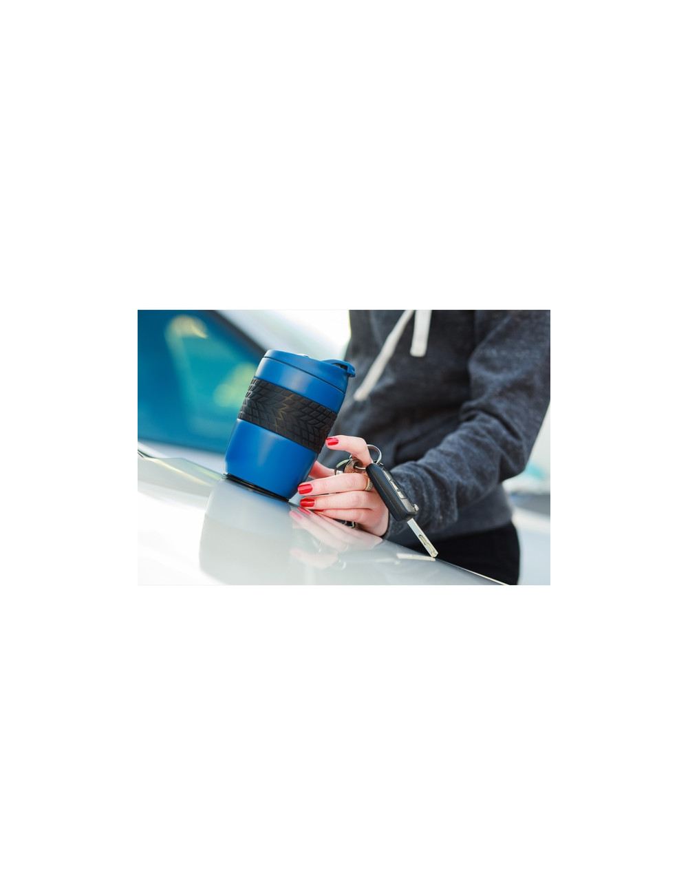 Kubek izotermiczny Offroader 200 ml, granatowy 