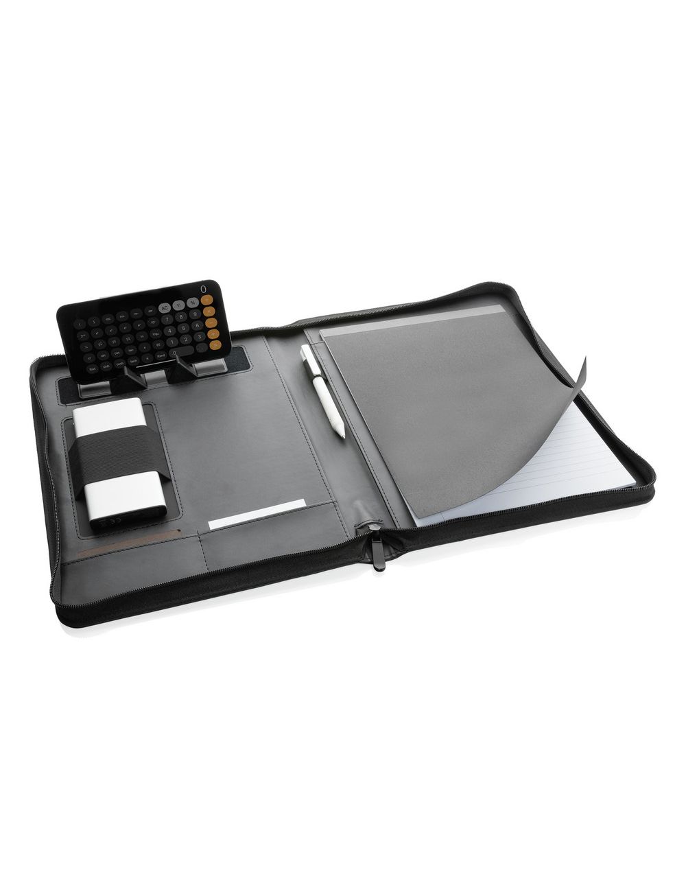 Teczka konferencyjna A4, notatnik, PU z recyklingu