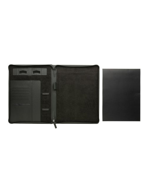 Teczka konferencyjna A4 Swiss Peak Heritage, notatnik, PU z recyklingu