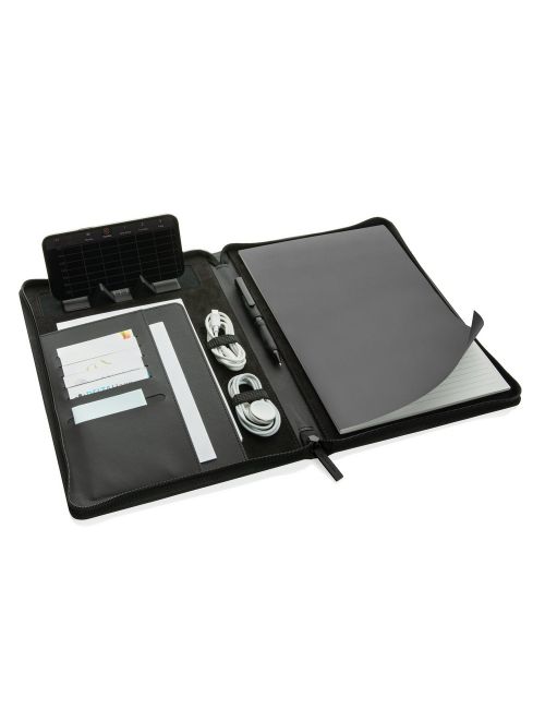 Teczka konferencyjna A4 Swiss Peak Heritage, notatnik, PU z recyklingu