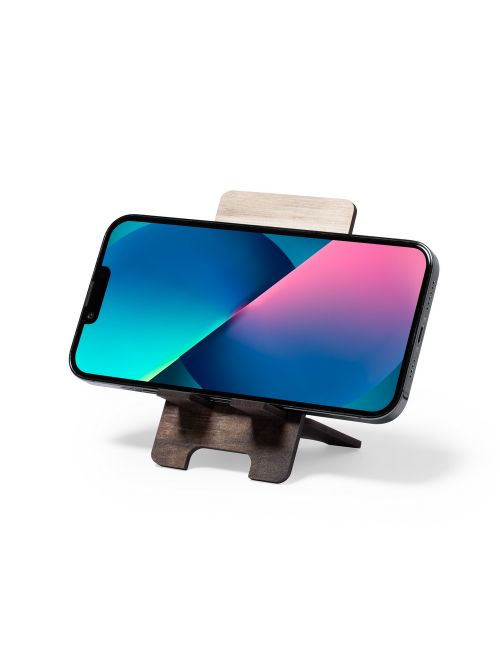 Drewniany stojak na telefon, składany