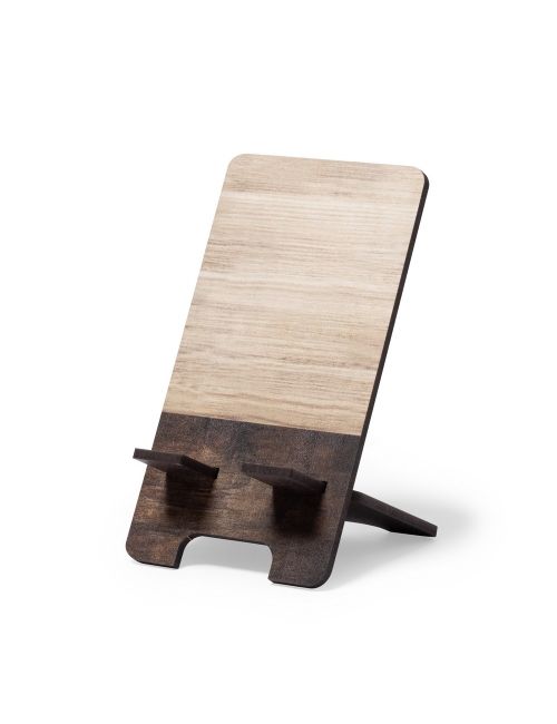 Drewniany stojak na telefon, składany