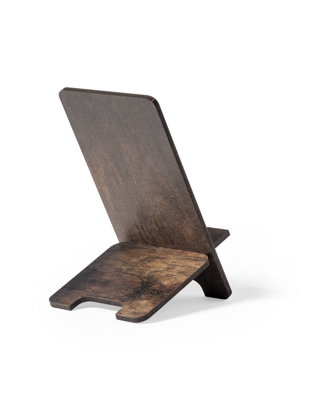 Drewniany stojak na telefon, składany