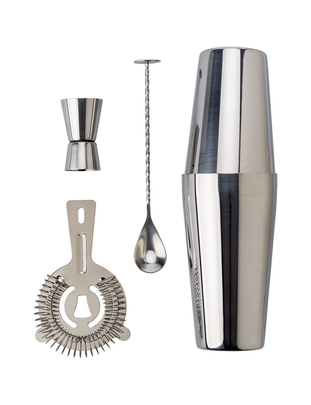 Zestaw do koktajli, shaker, 4 el.