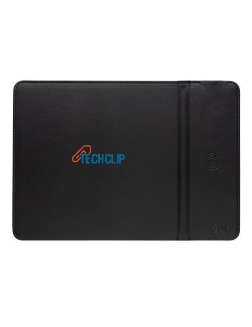 Podkładka pod mysz Swiss Peak, ładowarka bezprzewodowa 10W, PU z recyklingu