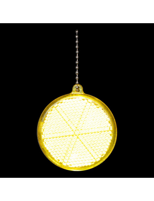 Światełko odblaskowe Circle Reflect, żółty 