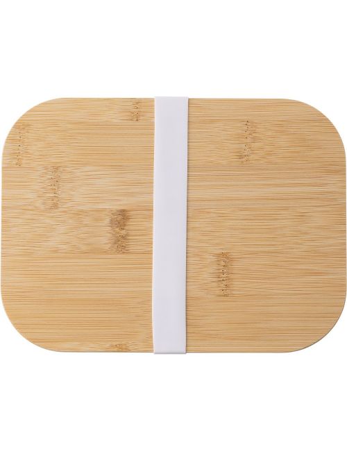 Szklane pudełko śniadaniowe 900 ml, bambusowe wieczko