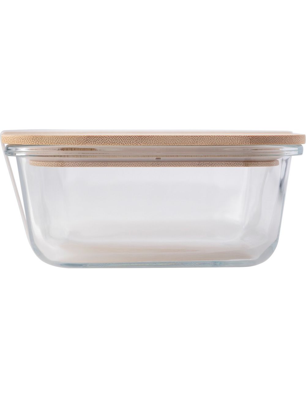 Szklane pudełko śniadaniowe 900 ml, bambusowe...