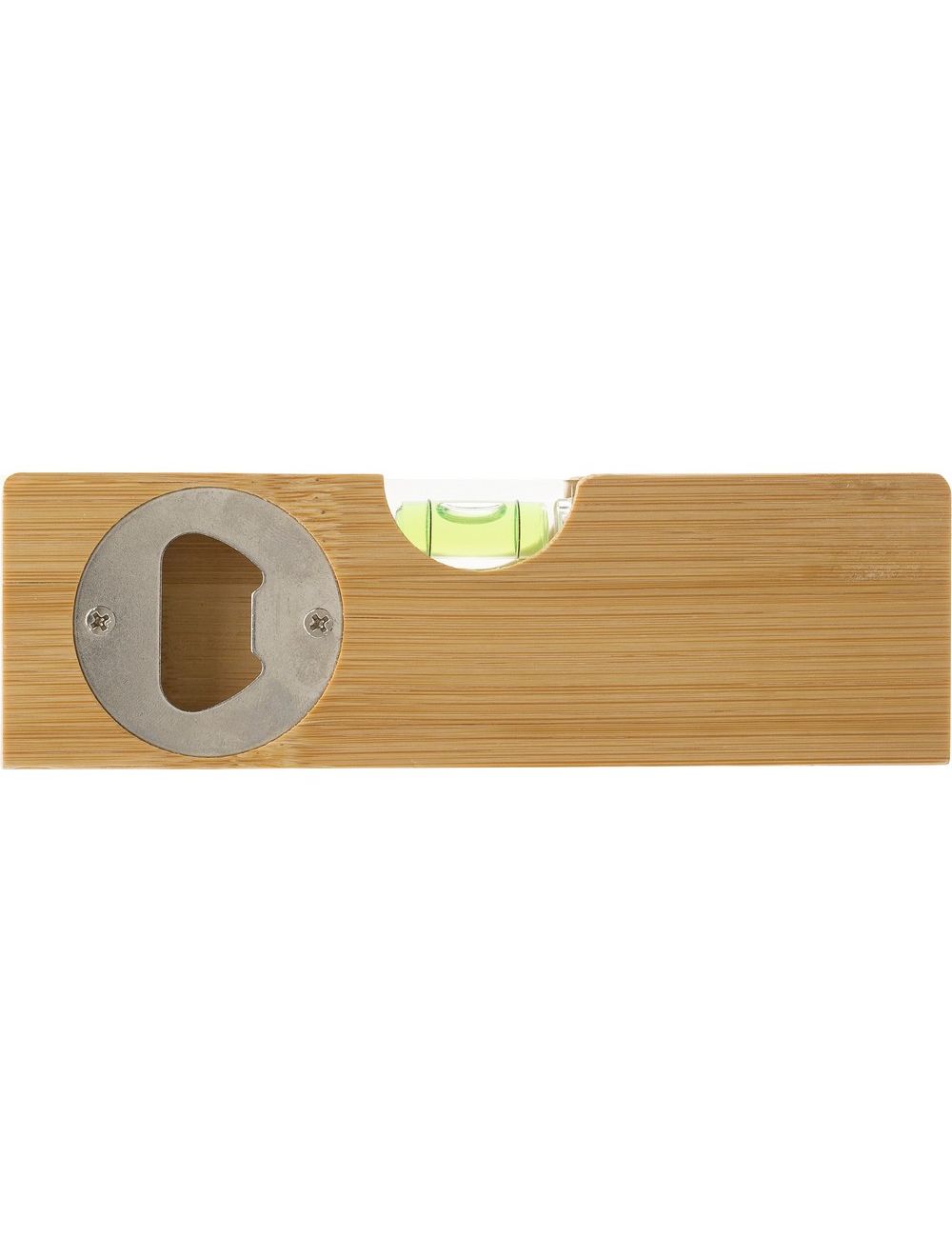 Bambusowy otwieracz do butelek, poziomica