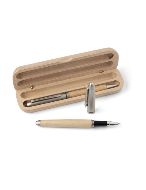 Zestaw piśmienny, długopis i pióro kulkowe