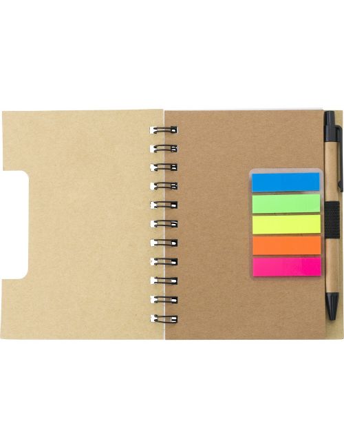 Zestaw do notatek, notatnik, długopis, karteczki samoprzylepne