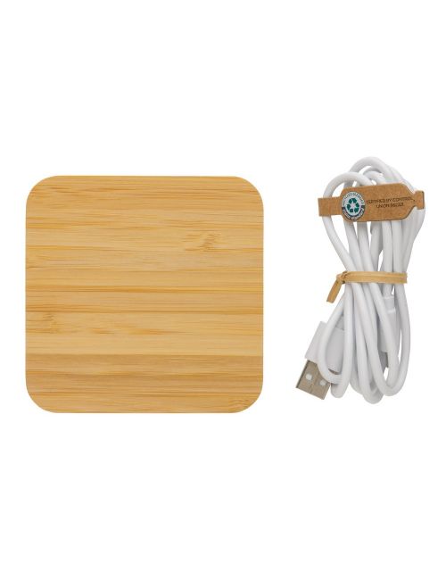 Bambusowa ładowarka bezprzewodowa 10W