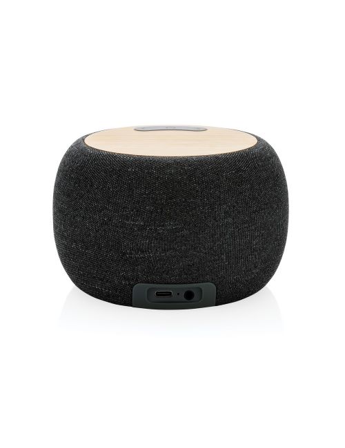 Bambusowy głośnik bezprzewodowy 5W, plastik z recyklingu