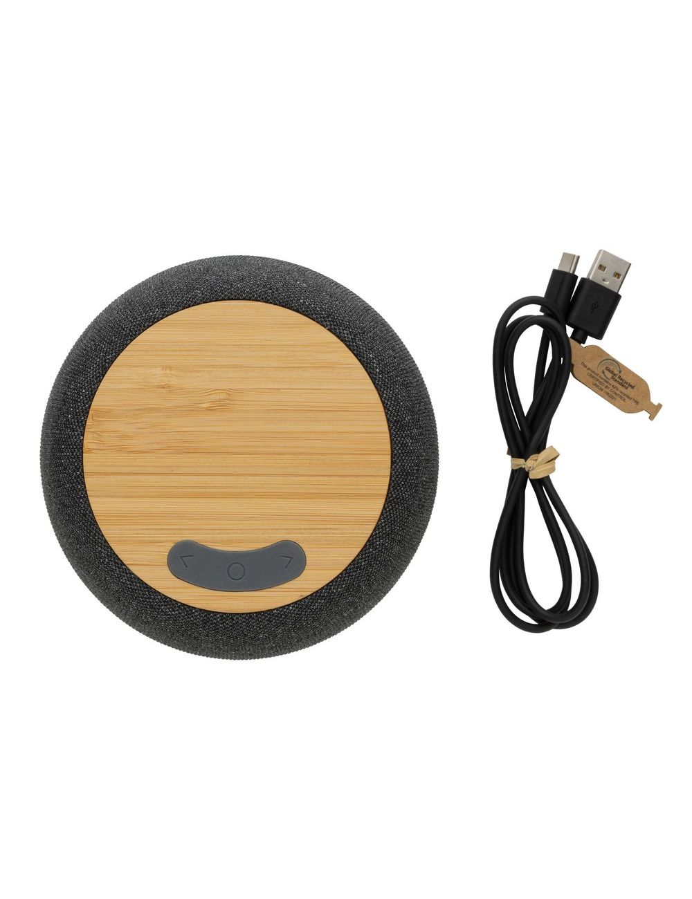 Bambusowy głośnik bezprzewodowy 5W, plastik z...