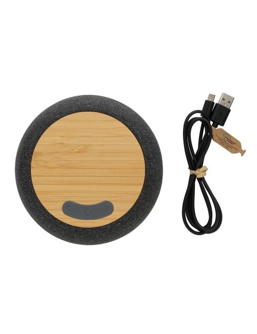 Bambusowy głośnik bezprzewodowy 5W, plastik z recyklingu
