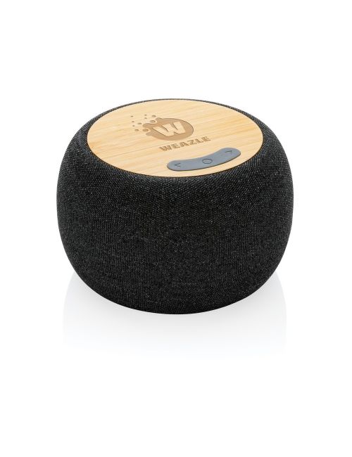 Bambusowy głośnik bezprzewodowy 5W, plastik z recyklingu