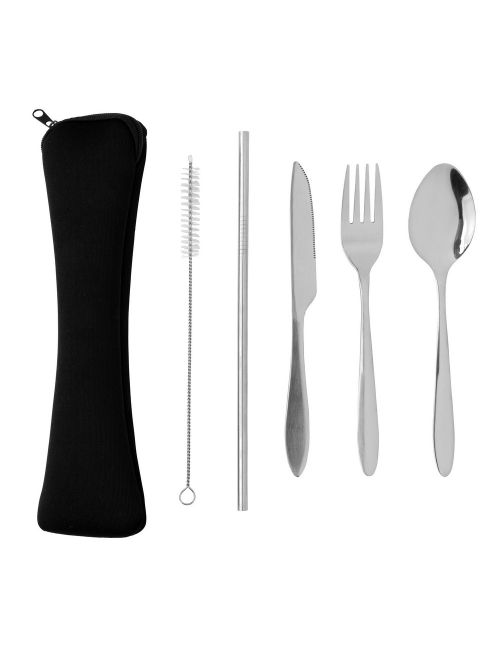 Stalowe sztućce, zestaw 4 el.