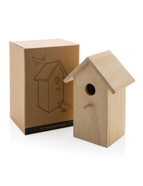 Drewniany domek dla ptaków