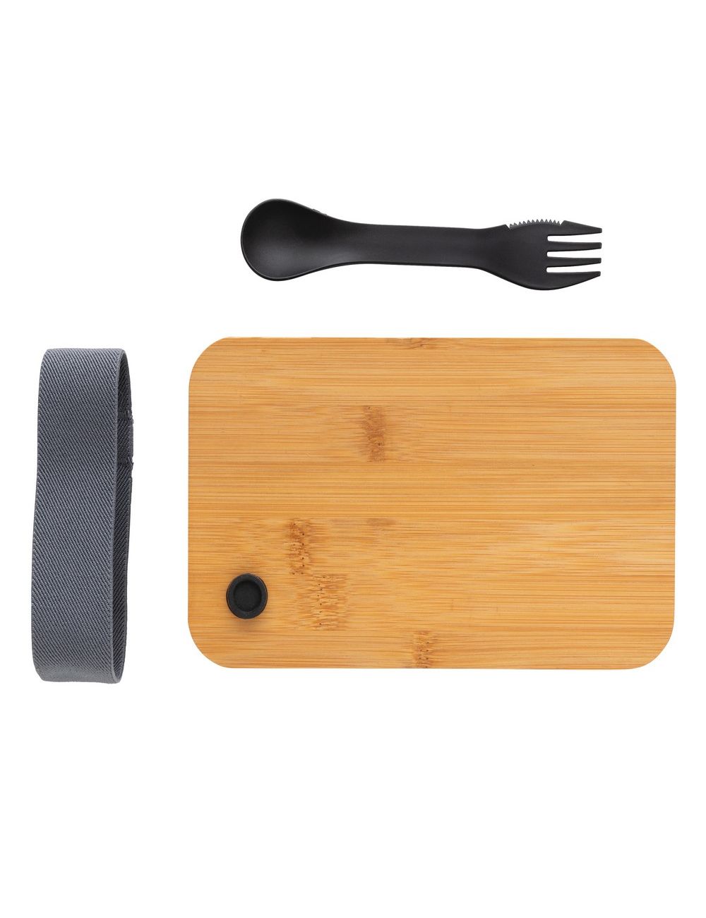 Pudełko śniadaniowe z bambusowym wieczkiem, PP...