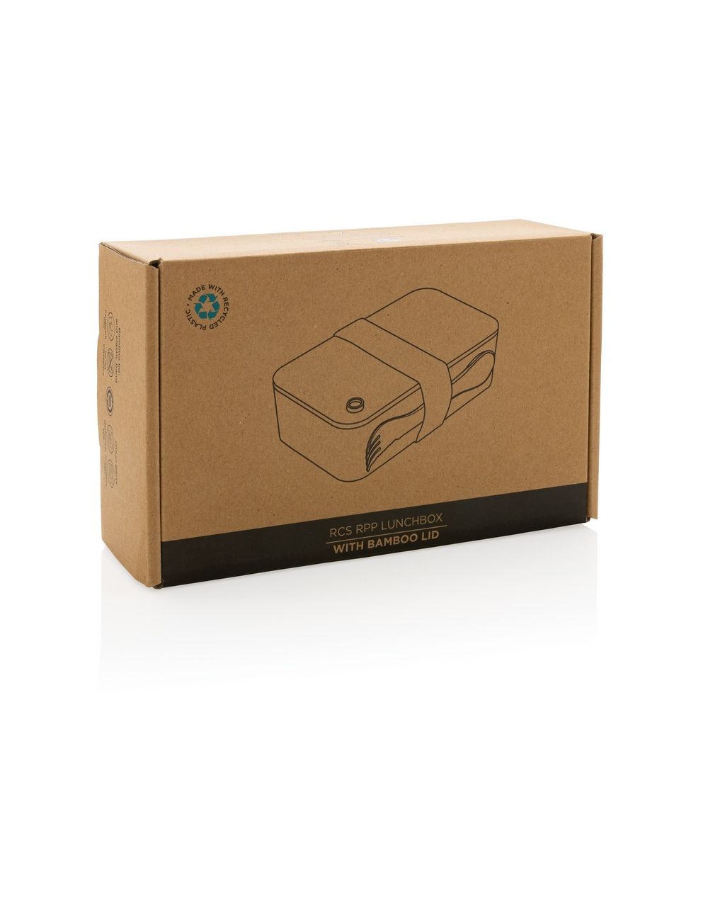 Pudełko śniadaniowe z bambusowym wieczkiem, PP...
