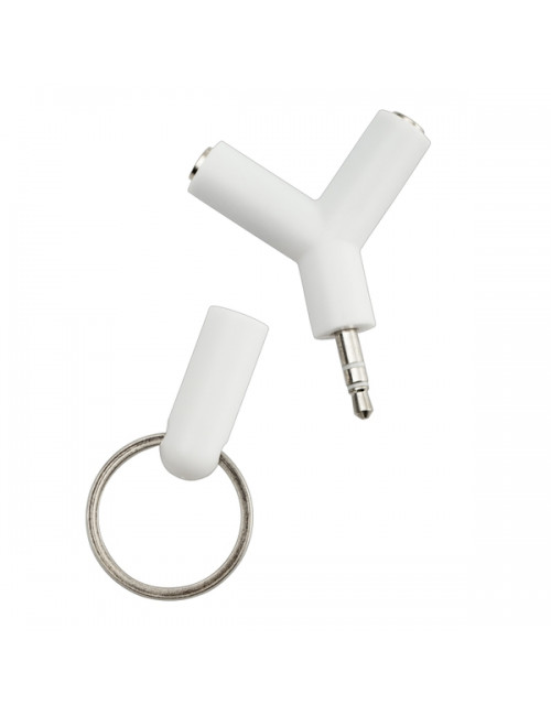 Rozdzielacz do słuchawek Music 42, biały 