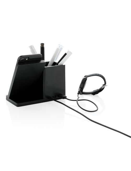 Ładowarka bezprzewodowa 10W, organizer na biurko Ontario