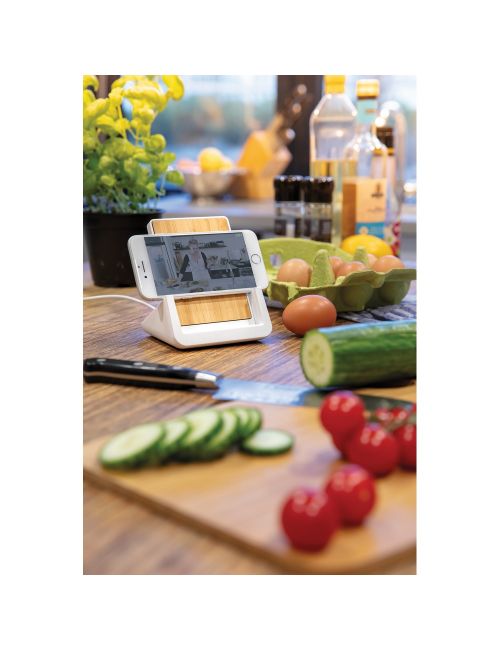 Ładowarka bezprzewodowa 10W, stojak na telefon Ontario, RABS