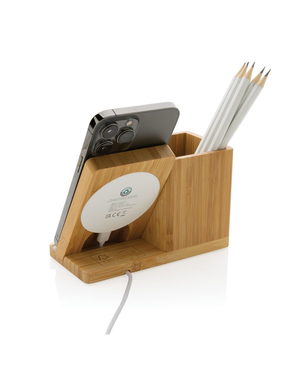 Ładowarka bezprzewodowa 5W, organizer na biurko...