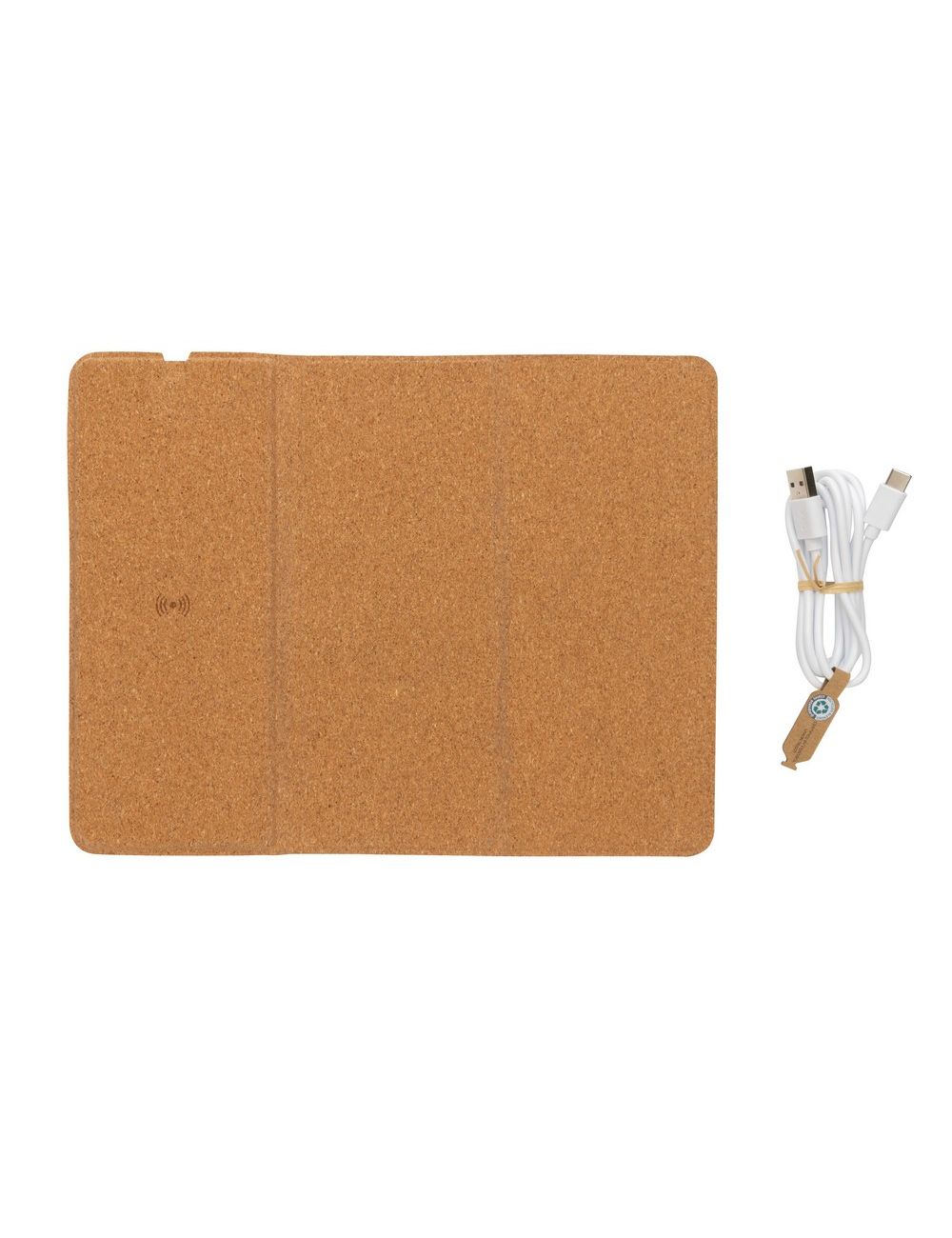 Korkowa podkładka pod mysz, ładowarka...
