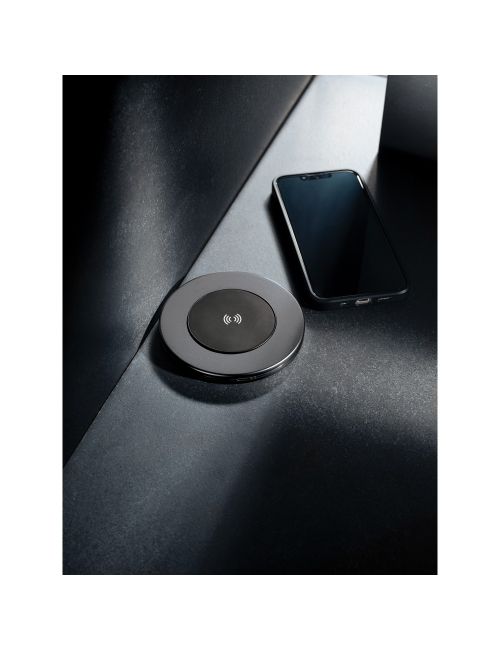 Ładowarka bezprzewodowa 10W Terra, aluminium z recyklingu