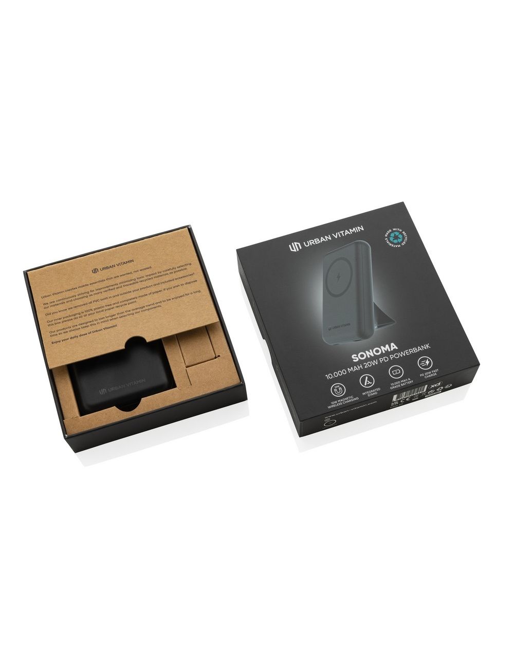 Szybki power bank 10000 mAh Urban Vitamin Sonoma